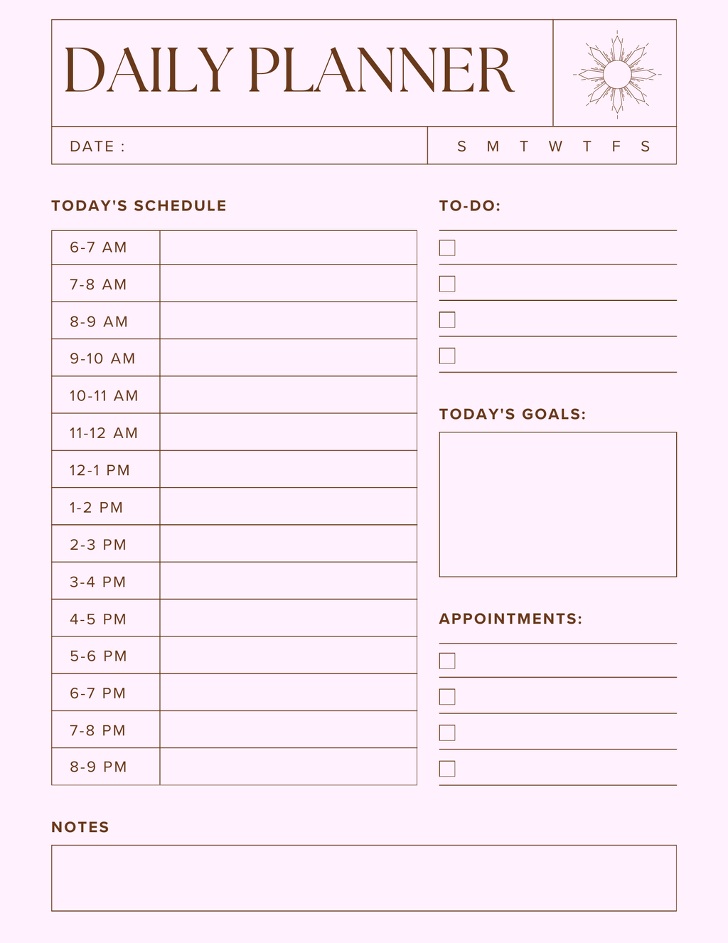Daily Productive Planner Bundle - Digital Planner PDF | Weekly Planner, Habit Tracker & Goal Planner
