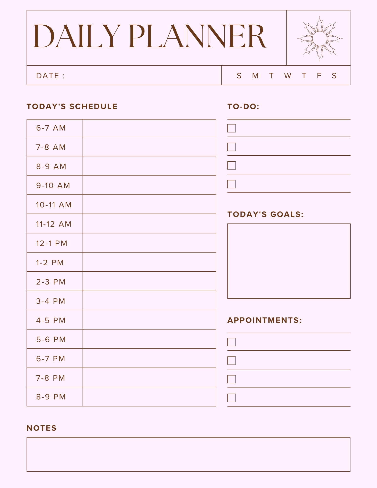 Daily Productive Planner Bundle - Digital Planner PDF | Weekly Planner, Habit Tracker & Goal Planner